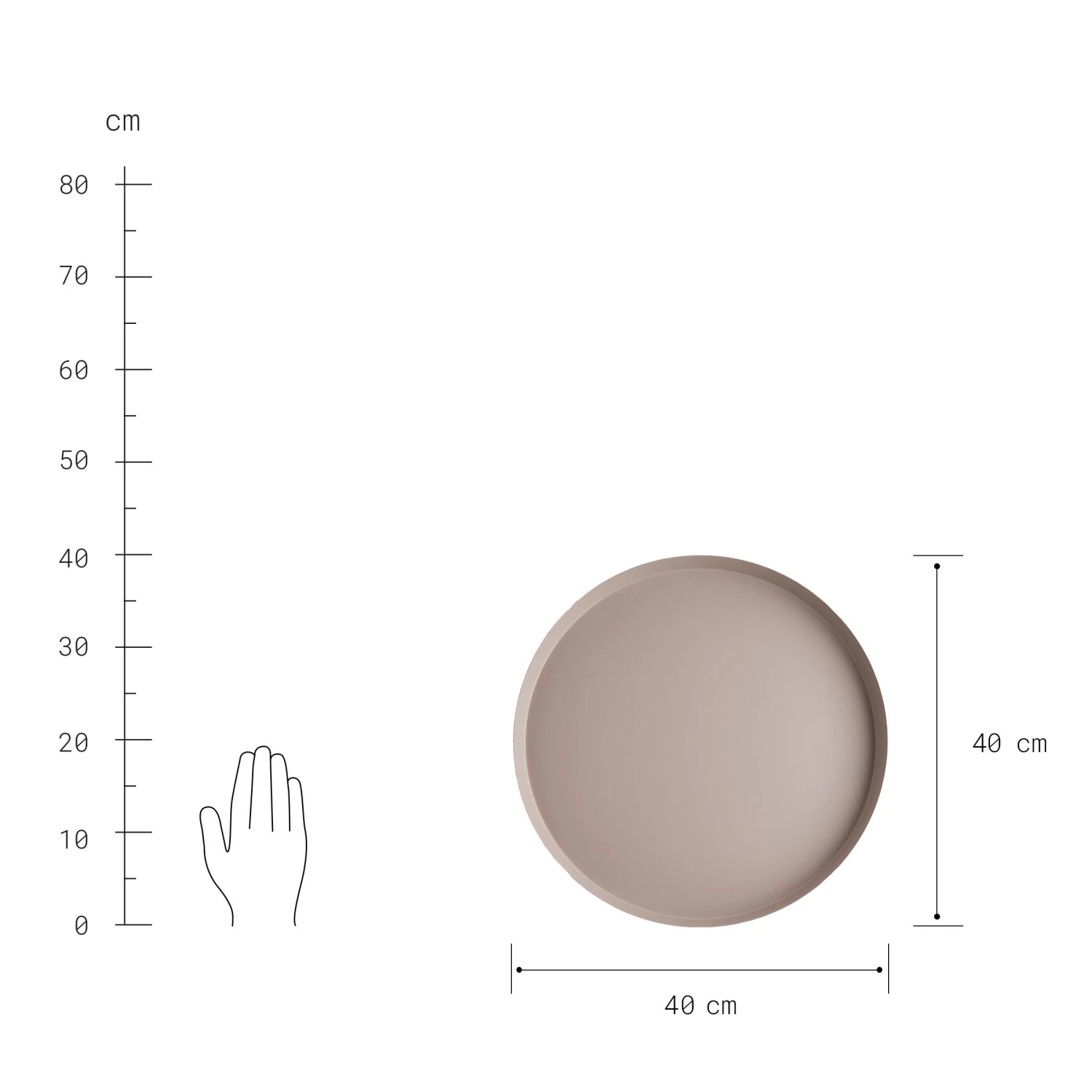 EXHIBITION Deko-Tablett Ø40cm 6 EXHIBITION Deko-Tablett Ø40cm – Bild 4