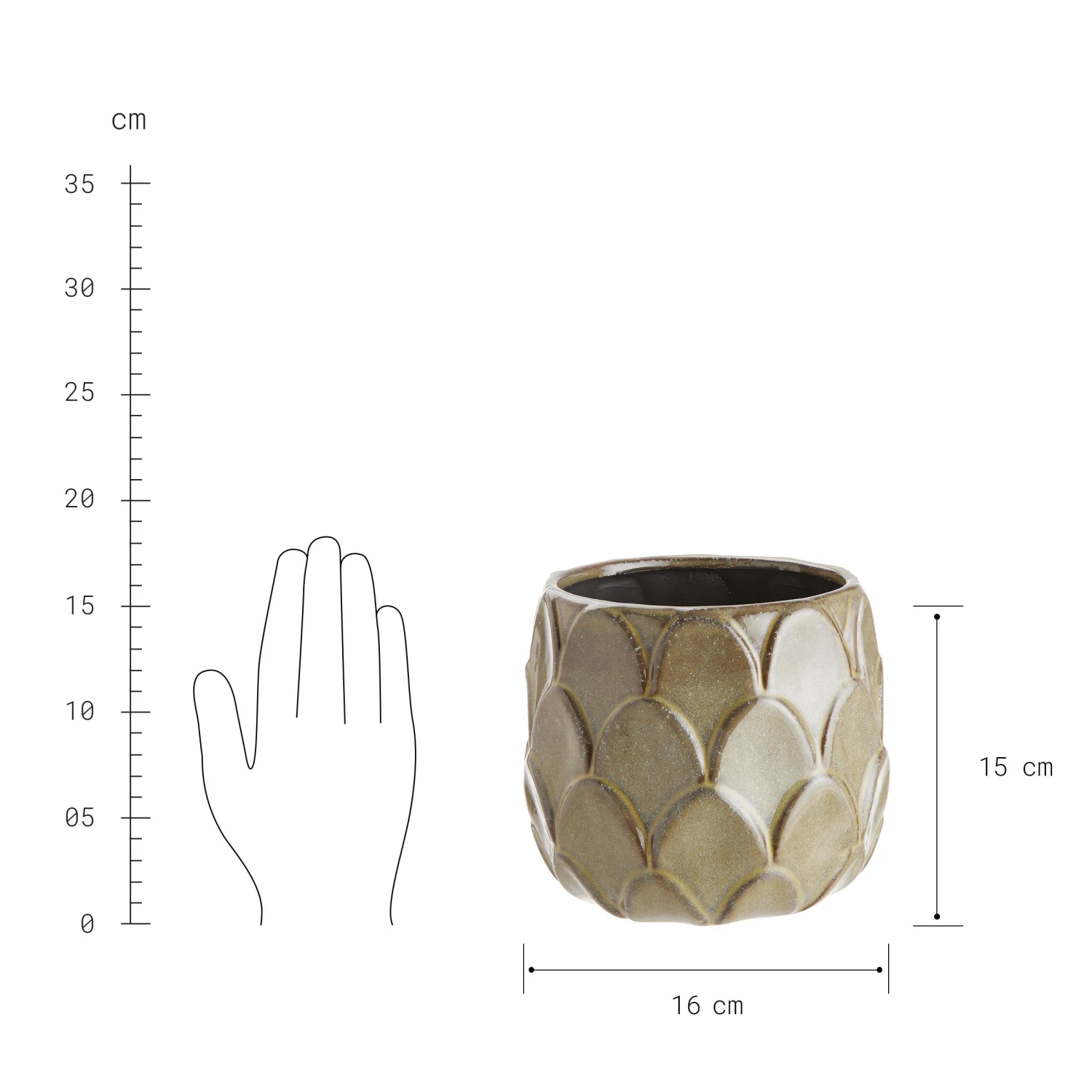 VEGGIE Blumentopf Ø16cm 6 VEGGIE Blumentopf Ø16cm – Bild 4