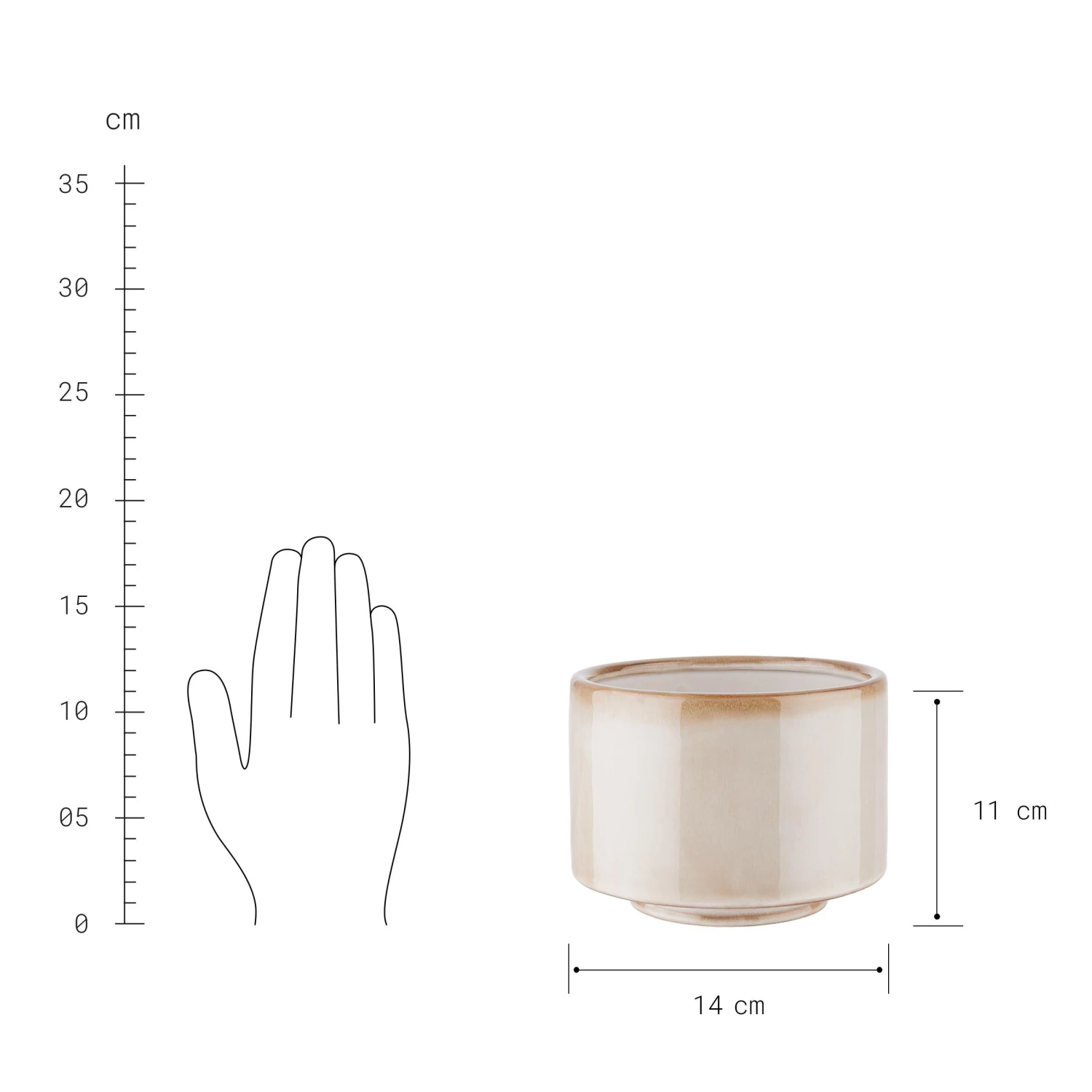 FAWN Blumentopf Ø14cm 5 FAWN Blumentopf Ø14cm – Bild 3