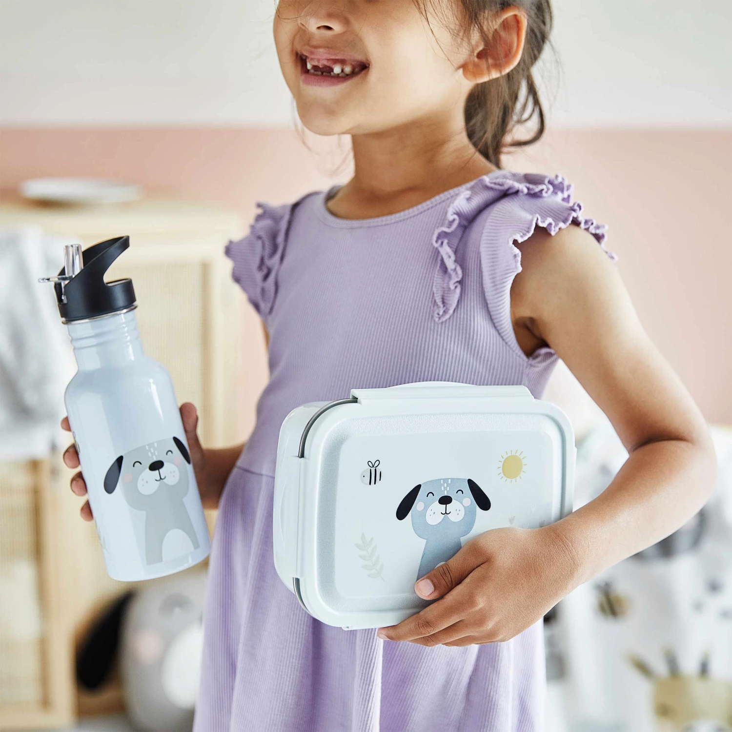 TINY TOWN Trinkflasche Kinder Hund 580ml 4 TINY TOWN Trinkflasche Kinder Hund 580ml – Bild 2