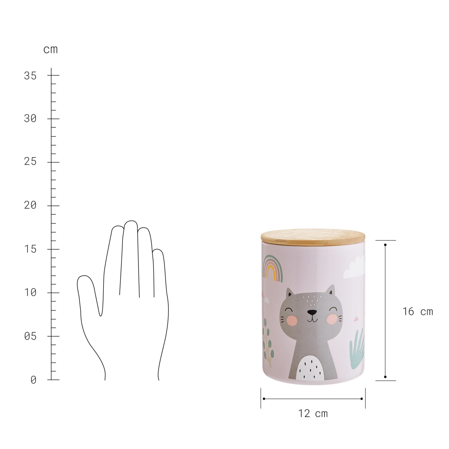 TINY TOWN Aufbewahrungsdose Katze 1100ml 6 TINY TOWN Aufbewahrungsdose Katze 1100ml – Bild 4