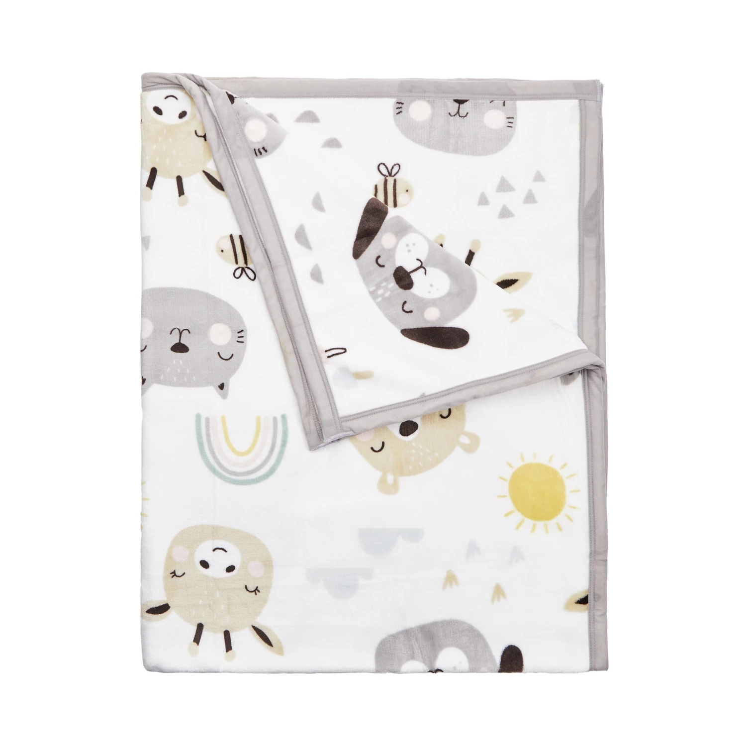 TINY TOWN Flanell-Decke L 170 X B 130cm 3 TINY TOWN Flanell-Decke L 170 X B 130cm