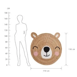 TINY TOWNHanf-Teppich Bär Ø110cm 13 TINY TOWNHanf-Teppich Bär Ø110cm -Butlers 10228214 2
