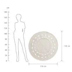 ALL NATUREHanf-Teppich Ø110cm -Butlers 10228305 2