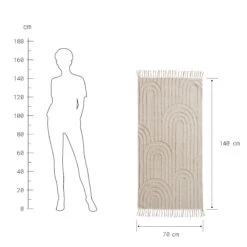 COTTON WAYLäufer Bögen L 140 X B 70cm 10 COTTON WAYLäufer Bögen L 140 X B 70cm -Butlers 10228306 2