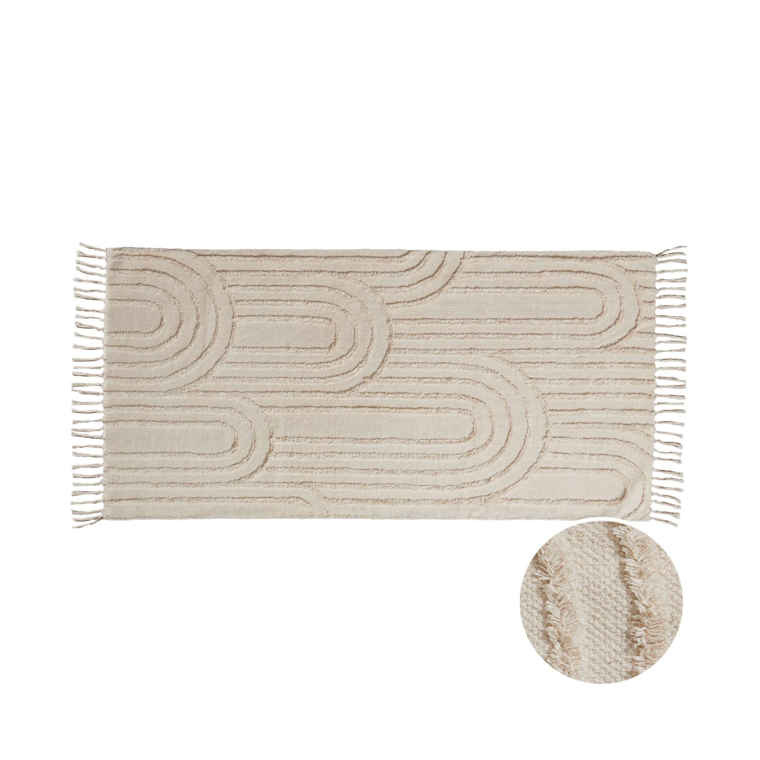 COTTON WAYLäufer Bögen L 140 X B 70cm 3 COTTON WAYLäufer Bögen L 140 X B 70cm