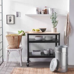 ZINC Mülltonne 'Oskar' 40l -Butlers 50009633 1