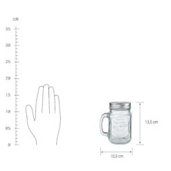 REFRESH 6x Trinkgläser Mason Mit Deckel 450ml 19 REFRESH 6x Trinkgläser Mason Mit Deckel 450ml -Butlers BUN00097 2