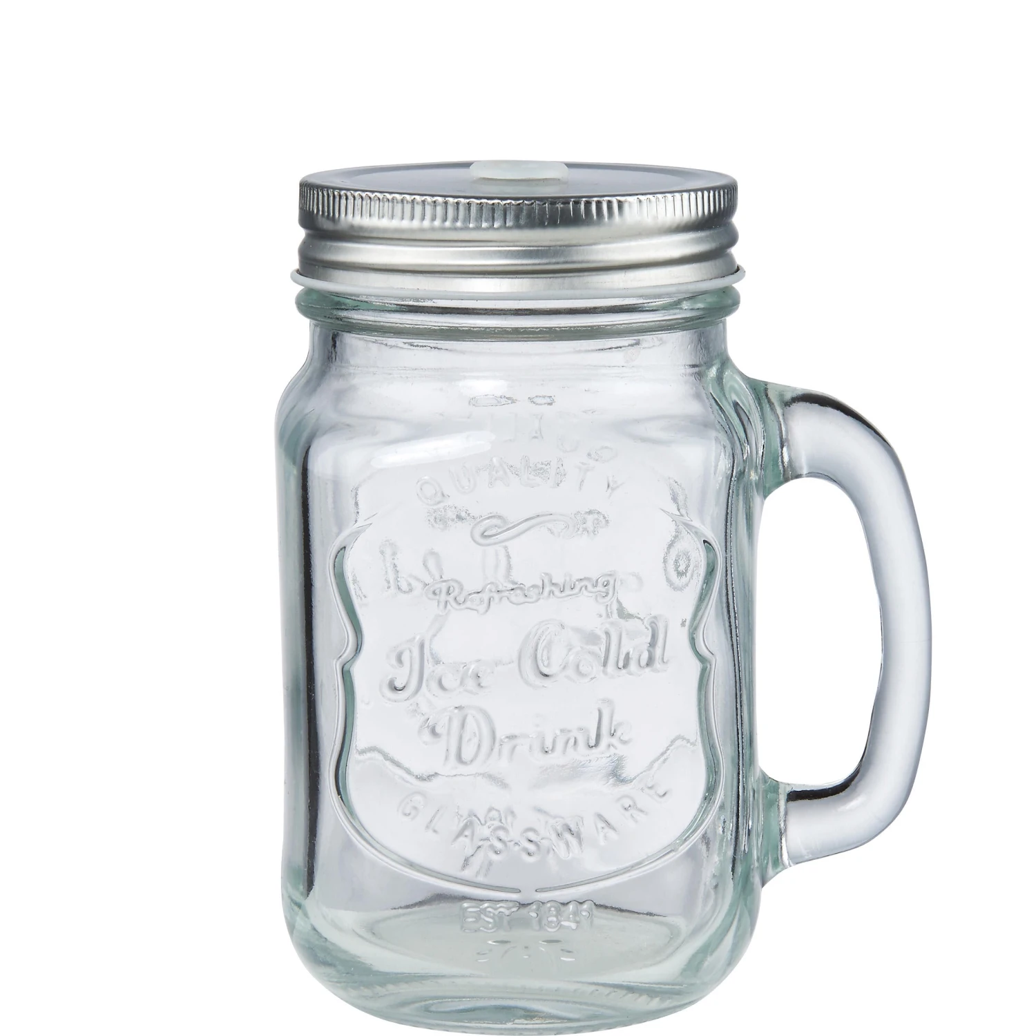 REFRESH 6x Trinkgläser Mason Mit Deckel 450ml 6 REFRESH 6x Trinkgläser Mason Mit Deckel 450ml – Bild 4