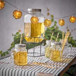 REFRESH 6x Trinkgläser Mason Mit Deckel 450ml 24 REFRESH 6x Trinkgläser Mason Mit Deckel 450ml -Butlers BUN00097 7