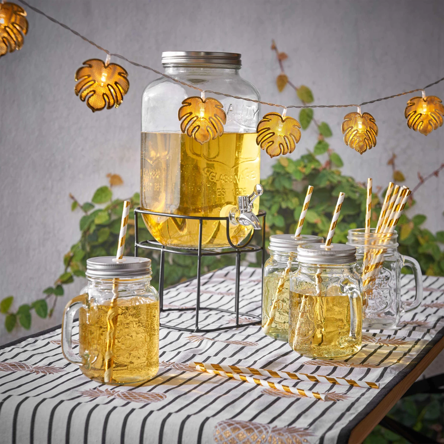 REFRESH 6x Trinkgläser Mason Mit Deckel 450ml 10 REFRESH 6x Trinkgläser Mason Mit Deckel 450ml – Bild 8