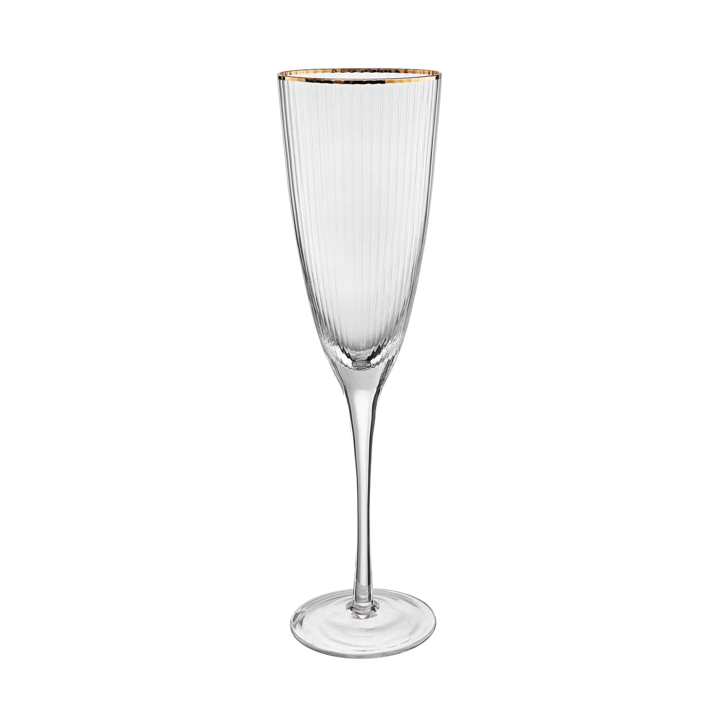 GOLDEN TWENTIES 4x Sektgläser Mit Goldrand Und Rillen 250ml 5 GOLDEN TWENTIES 4x Sektgläser Mit Goldrand Und Rillen 250ml – Bild 3