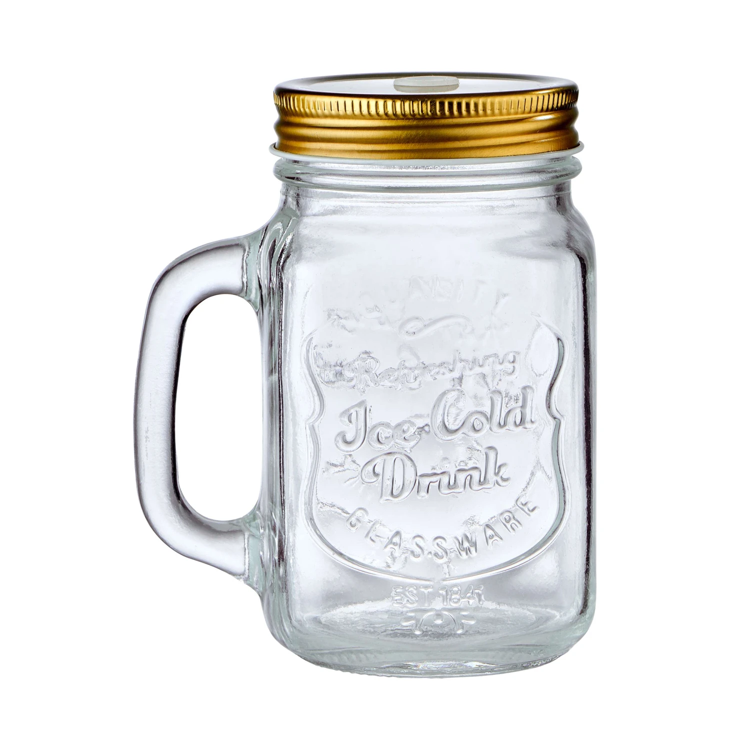 REFRESH 6x Trinkgläser Mason Mit Deckel 450ml 16 REFRESH 6x Trinkgläser Mason Mit Deckel 450ml – Bild 14