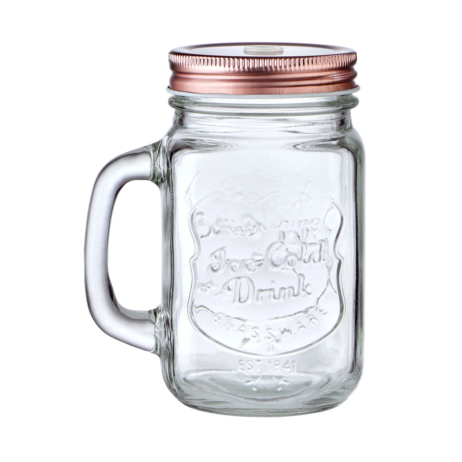 REFRESH 6x Trinkgläser Mason Mit Deckel 450ml 13 REFRESH 6x Trinkgläser Mason Mit Deckel 450ml – Bild 11