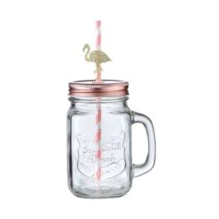 REFRESH 6x Trinkgläser Mason Mit Deckel 450ml 28 REFRESH 6x Trinkgläser Mason Mit Deckel 450ml -Butlers BUN00872 2