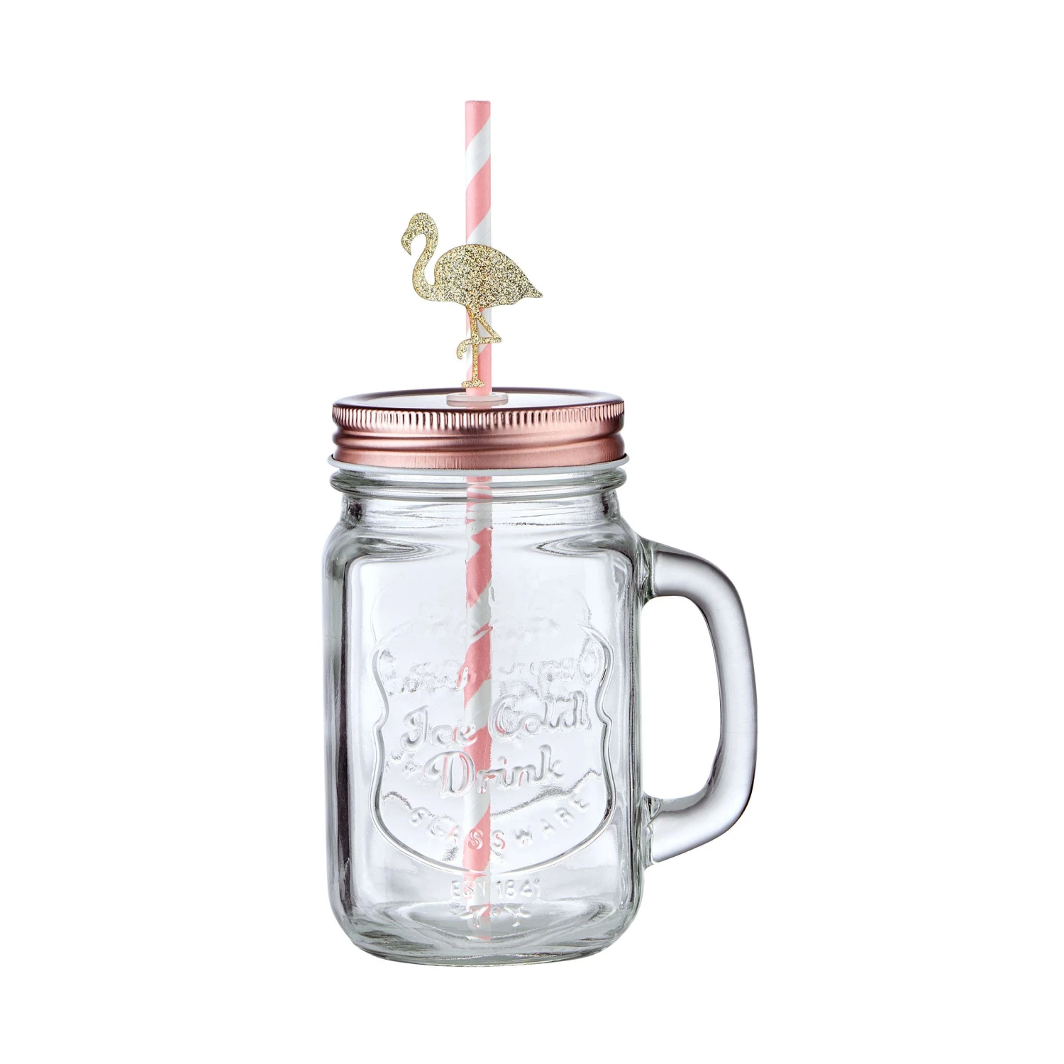 REFRESH 6x Trinkgläser Mason Mit Deckel 450ml 14 REFRESH 6x Trinkgläser Mason Mit Deckel 450ml – Bild 12