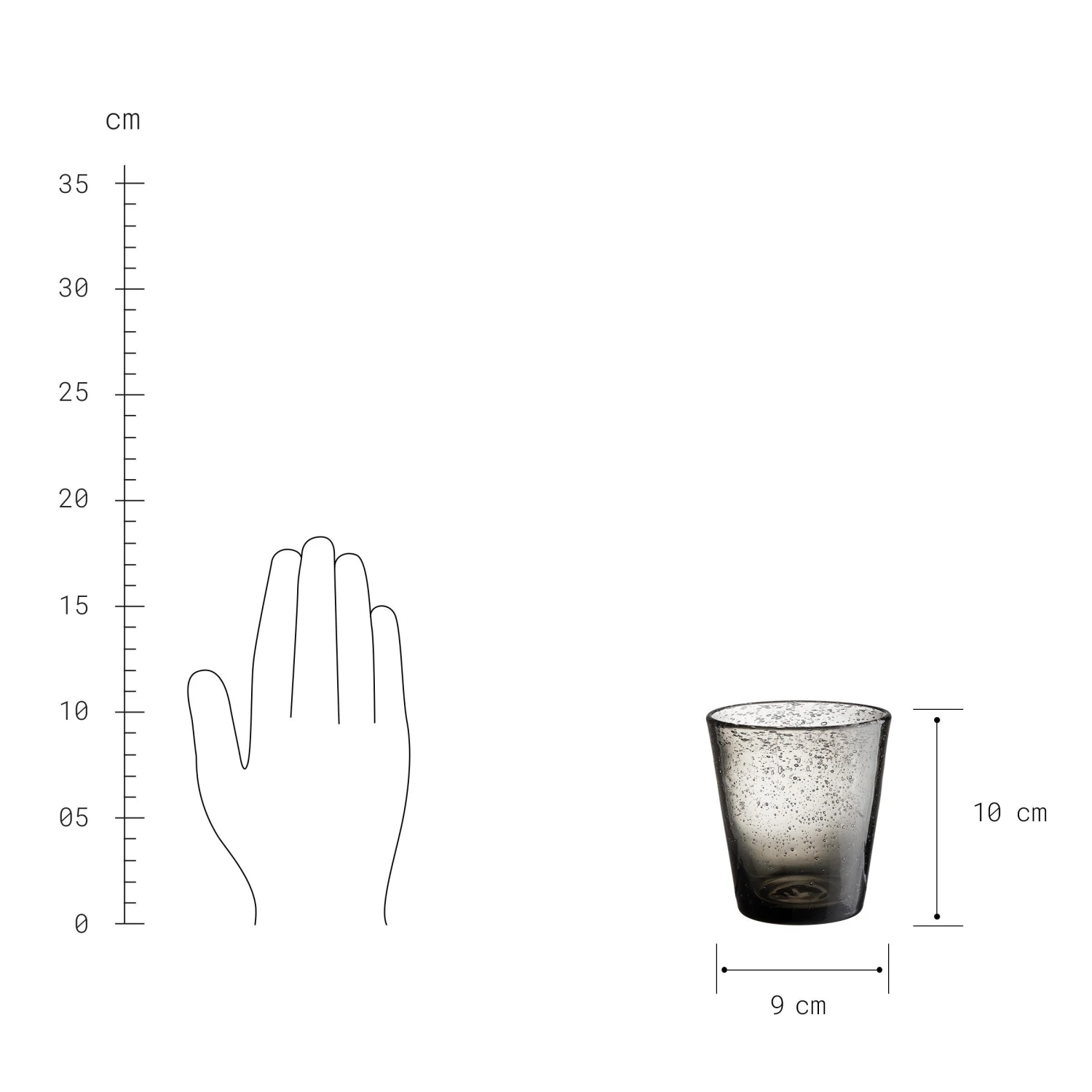 WATER COLOUR 4x Gläser Mit Luftblasen 290ml 8 WATER COLOUR 4x Gläser Mit Luftblasen 290ml – Bild 6