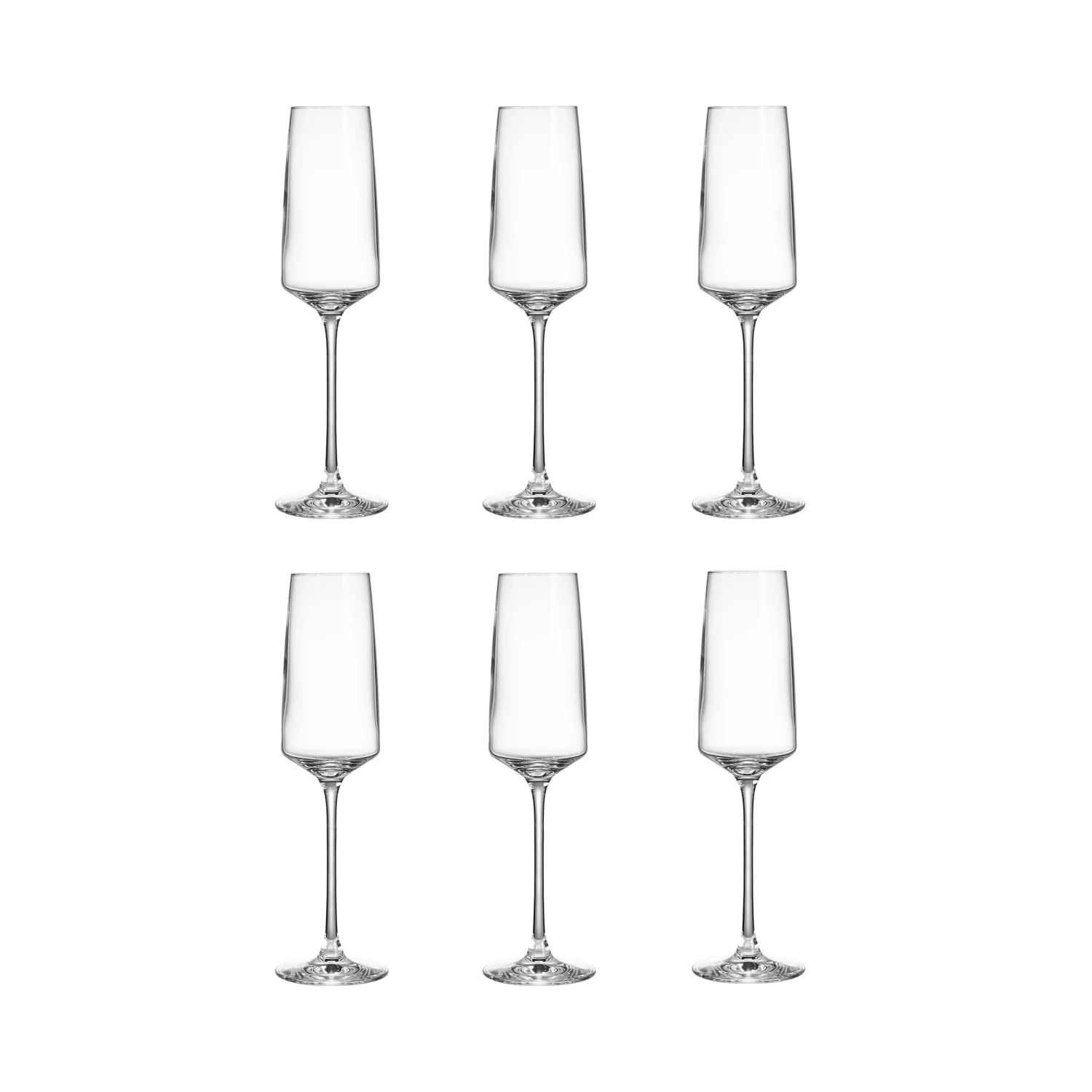 WINE & DINE 6x Sektgläser 250ml 3 WINE & DINE 6x Sektgläser 250ml