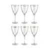 SMERALDA 6x Weingläser Mit Goldrand 400ml 2 SMERALDA 6x Weingläser Mit Goldrand 400ml -Butlers BUN00910