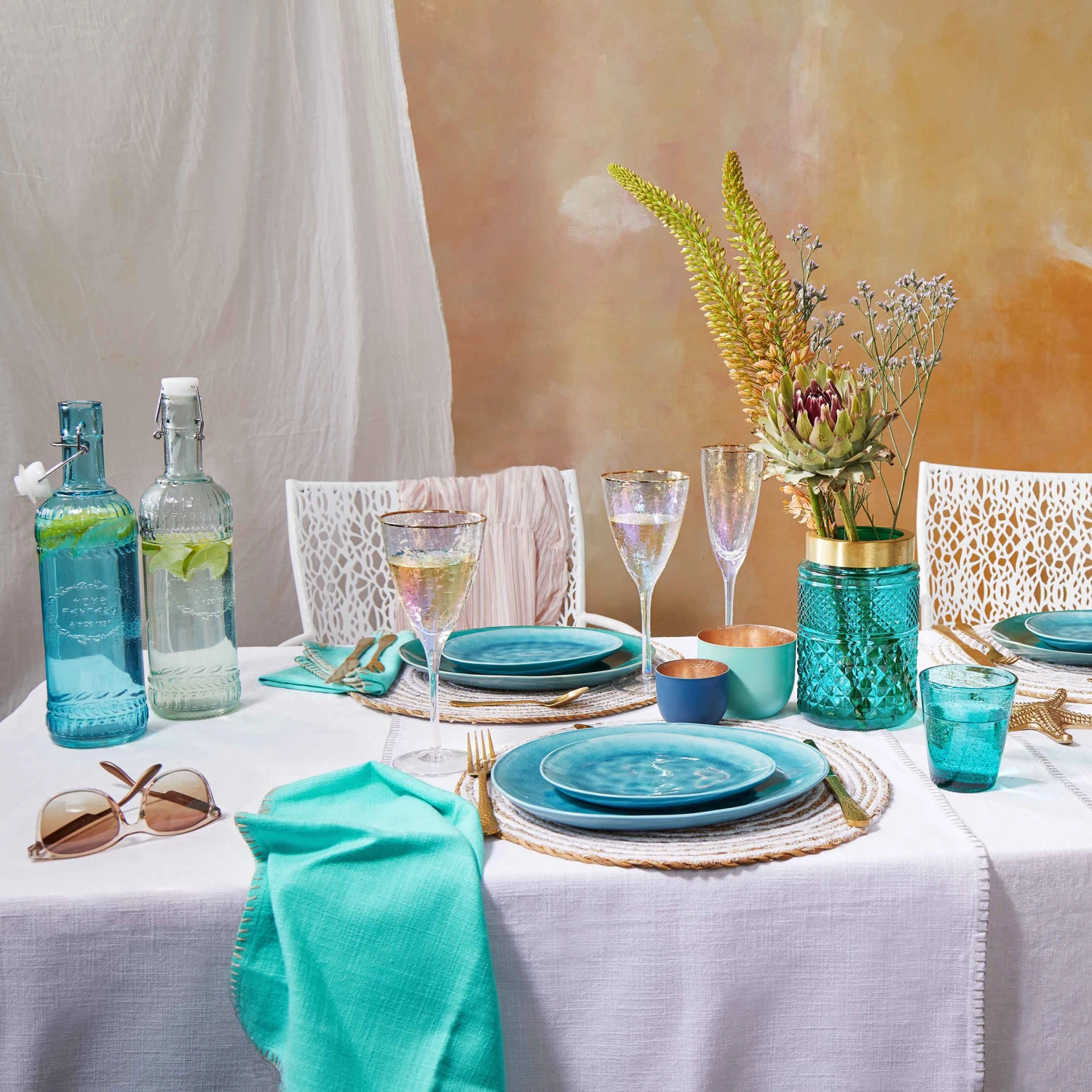 SMERALDA 6x Sektgläser Mit Goldrand 250ml 6 SMERALDA 6x Sektgläser Mit Goldrand 250ml – Bild 4