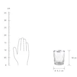 UPSCALE 6x Gläser Mit Silberrand 345ml -Butlers BUN00922 3