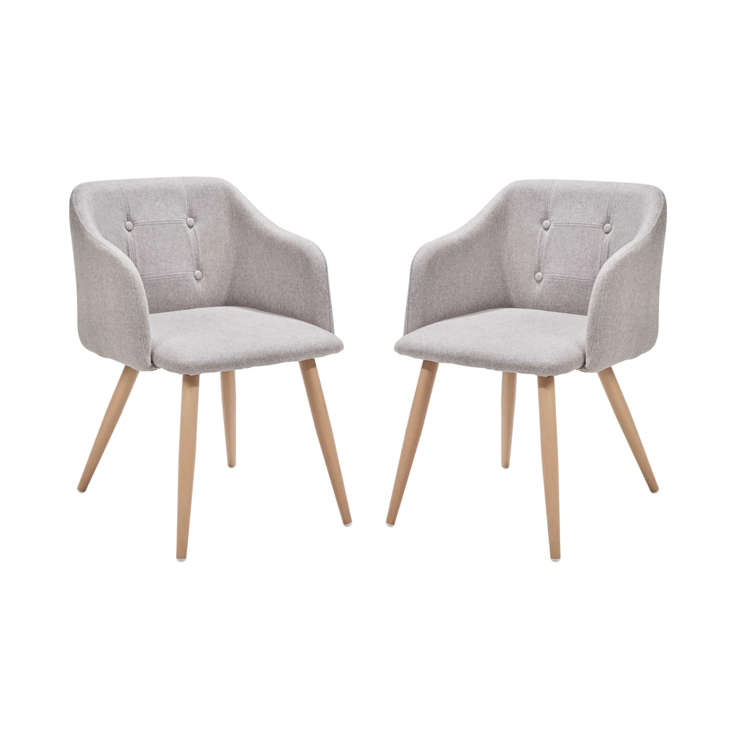 ROCK 'N' SOUL Stuhl 2er-Set Grau 3 ROCK 'N' SOUL Stuhl 2er-Set Grau