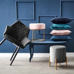 VELVET Stuhl Samt 2er-Set Grau 11 VELVET Stuhl Samt 2er-Set Grau -Butlers BUN01301 4