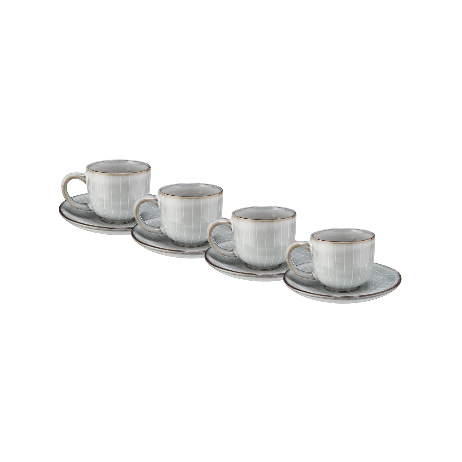 HENLEY 4x Espressotasse Mit Untertasse 90ml 3 HENLEY 4x Espressotasse Mit Untertasse 90ml