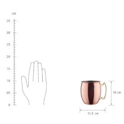 MOSCOW MULE 4x Becher Glänzend 470ml -Butlers BUN01350 3