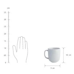 CASA NOVA 4x Tasse Mit Henkel 400ml -Butlers BUN01580 4