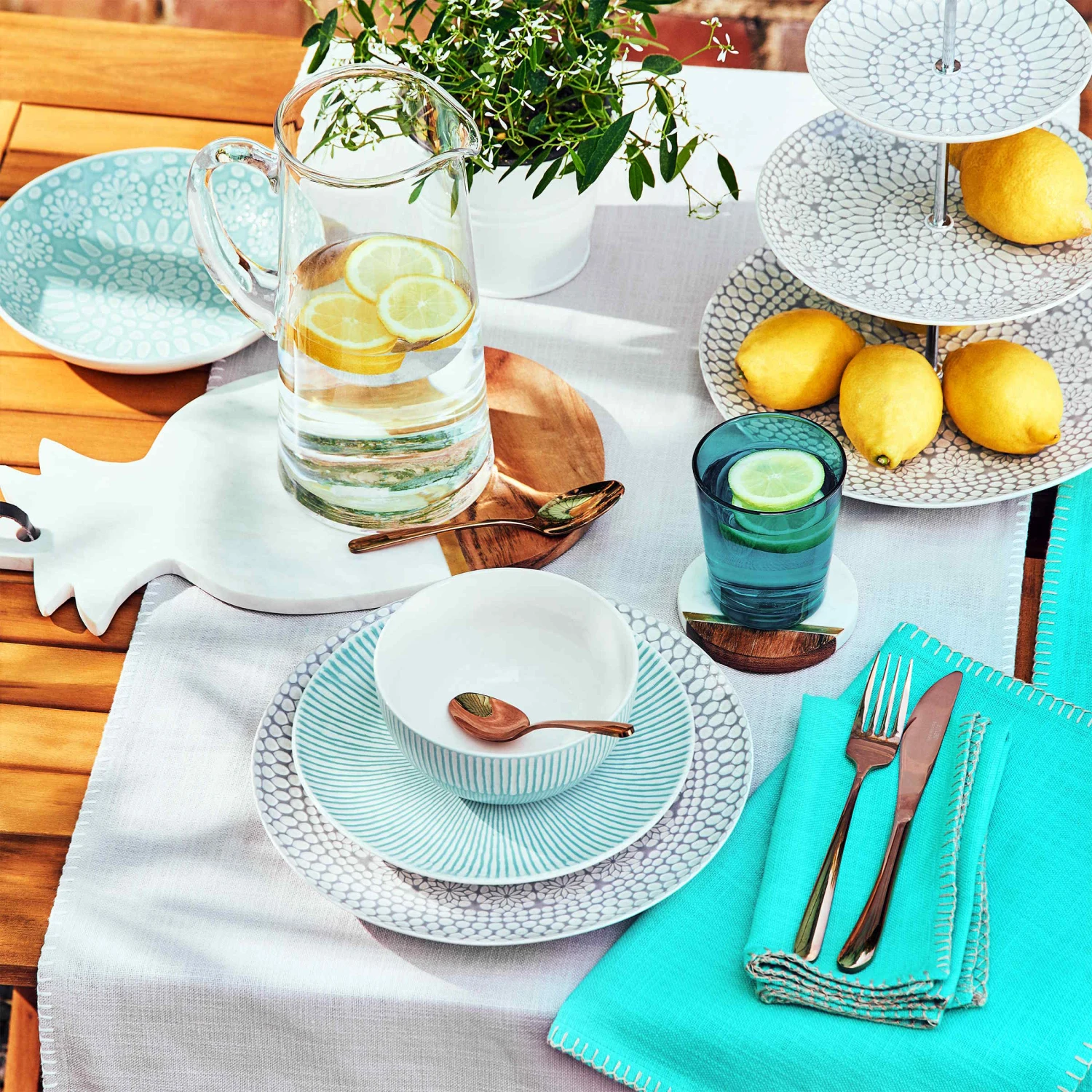 MARBLE KITCHEN 4x Untersetzer Mit Goldstreifen Ø10cm 7 MARBLE KITCHEN 4x Untersetzer Mit Goldstreifen Ø10cm – Bild 5