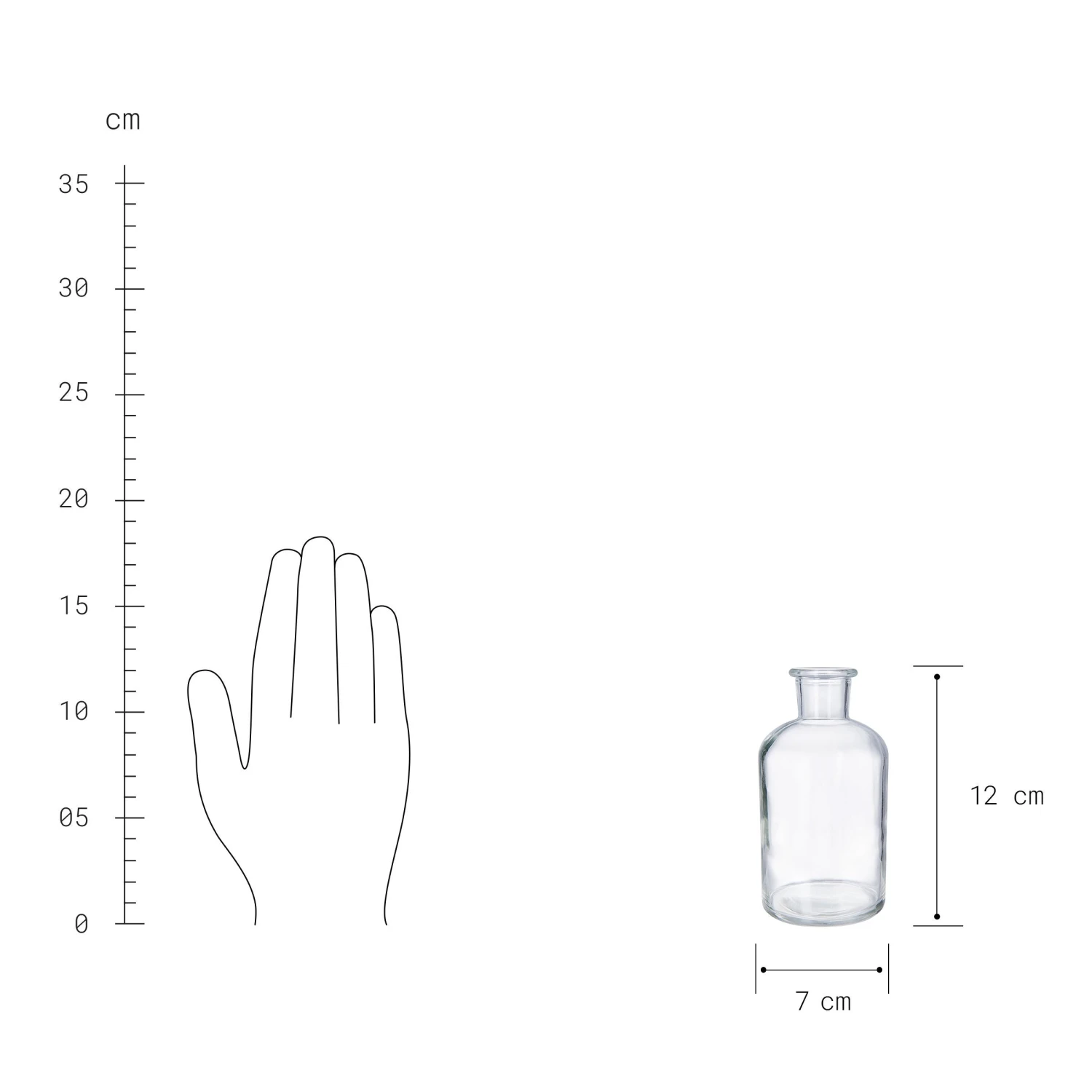 LITTLE LIGHT 4x Dekoflasche Recycling Höhe 12cm 6 LITTLE LIGHT 4x Dekoflasche Recycling Höhe 12cm – Bild 4