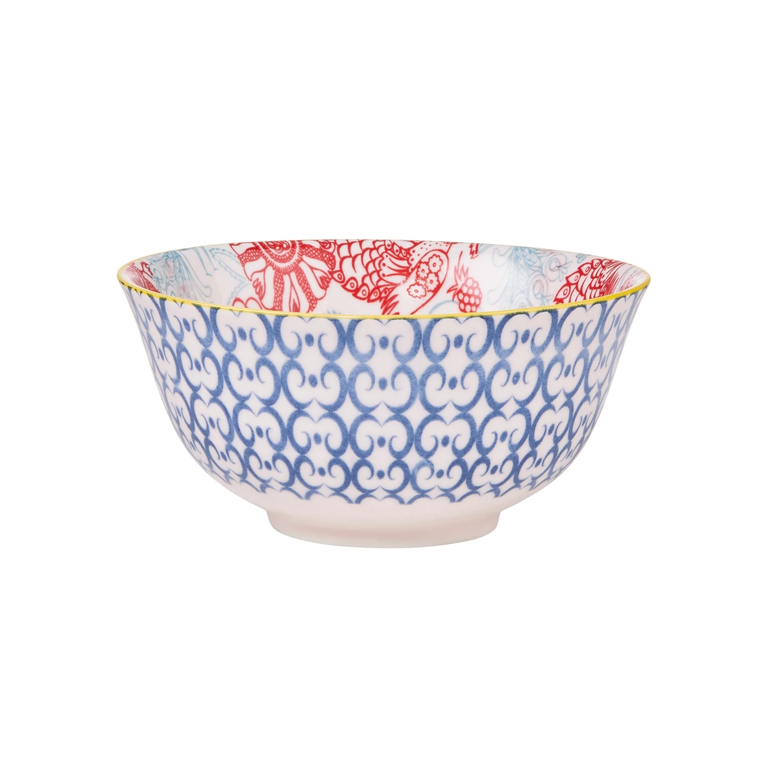 ORNAMENTS 6x Schale Mit Gelbrand 520ml 5 ORNAMENTS 6x Schale Mit Gelbrand 520ml – Bild 3