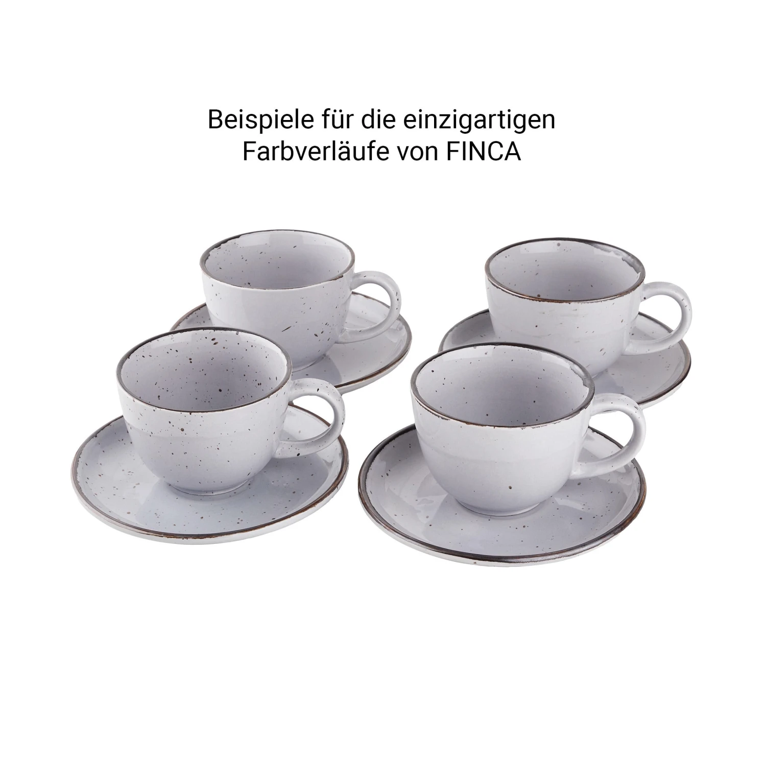 FINCA 4x Tasse Mit Untertasse 210ml 11 FINCA 4x Tasse Mit Untertasse 210ml – Bild 9