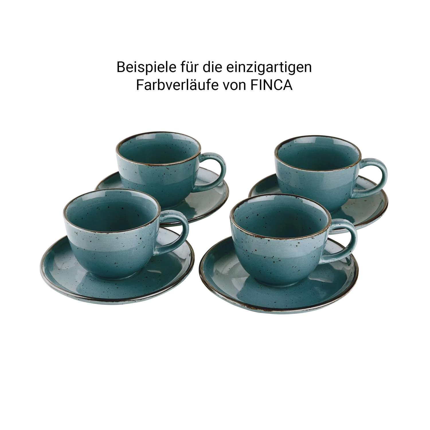 FINCA 4x Tasse Mit Untertasse 210ml 6 FINCA 4x Tasse Mit Untertasse 210ml – Bild 4
