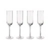 BARON 4x Sektgläser Mit Rillen 200ml 2 BARON 4x Sektgläser Mit Rillen 200ml -Butlers BUN02073